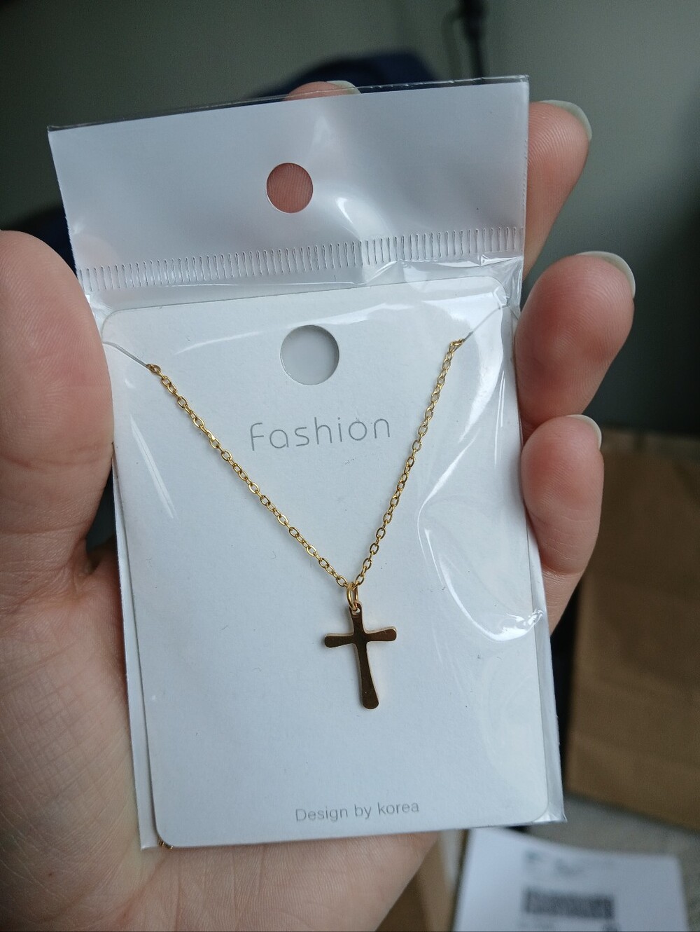 🤯2/$15 🆕️Gold Cross Pendant Necklace - Giftable New BNIP